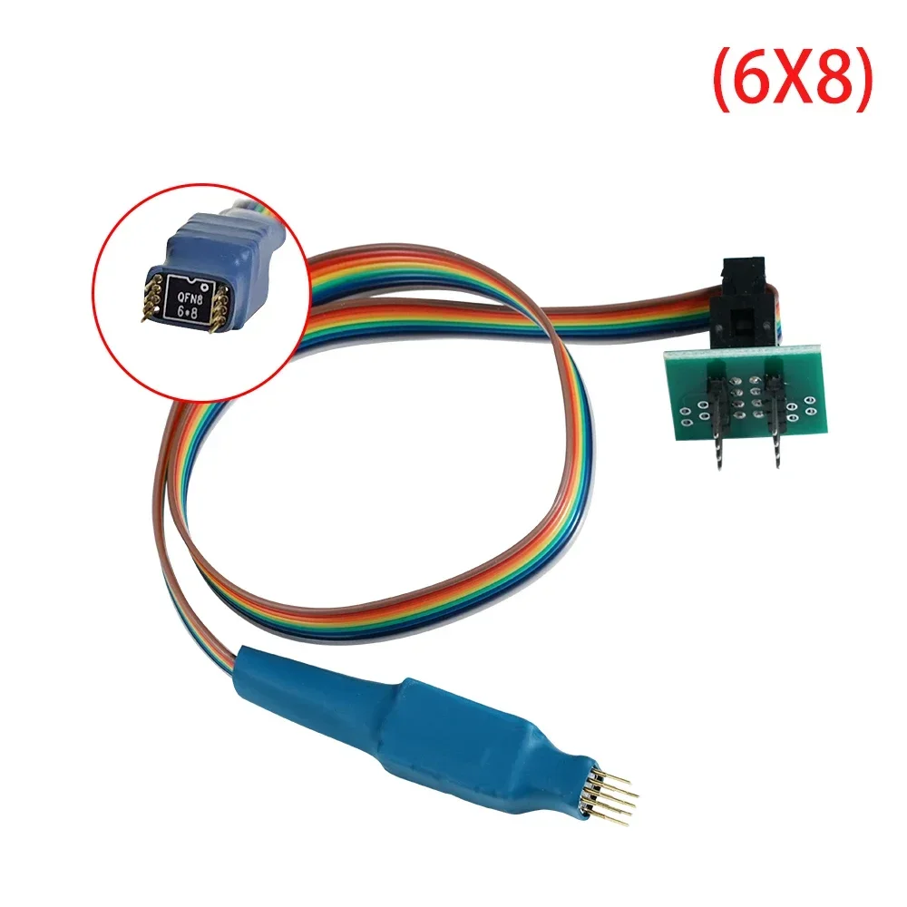 Программатор DFN8 QFN8 WSON8 Dip8 игла для чтения записи пережигания 1 27 6x8 6x5 тестовая