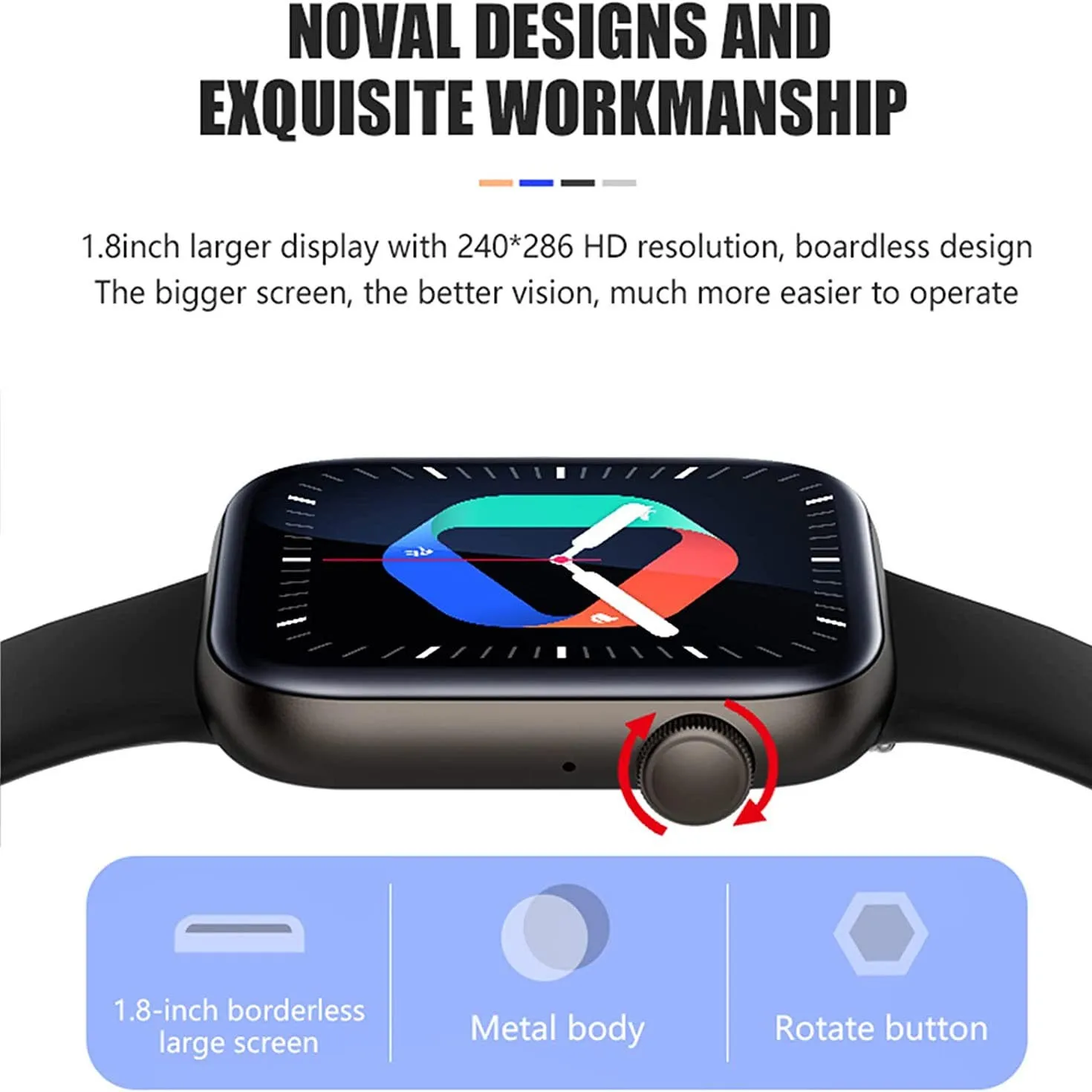 P45 2022 1.81 Inch Bluetooth Calling Smartwatch Men Support 118 Sports Women Smart Watch Pk Iwo 13 W27 W37 Pro S7 |