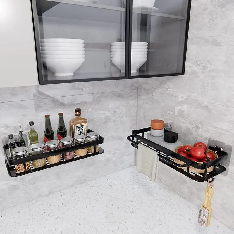 

Bathroom Shelves Shower Shelf No Drilling Kitchen Organizer Cosmetic Shower Shelves Storage Holder Bathroom Accessories