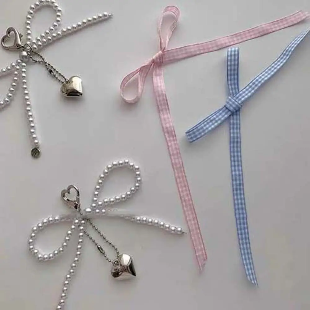 Креативная жемчужная клетчатая лента в виде банта стандартная мягкая шариковая