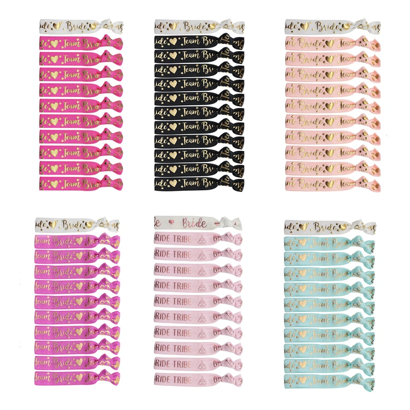 

11pcs Team Bride Bracelet Bachelorette Party Bride To Be Decoration Accessories Hen Party Bridesmaid Gift Bridal Shower Supplies