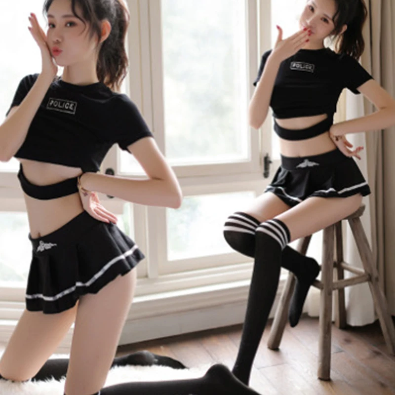 

Woman Police Costume Sexy Policewoman Uniform Cosplay Sexy Erotic Lingerie Ladies Sexy Underwear Sex Miniskirt Outfit HOT