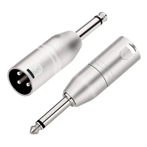 

Transforcion male-male 6.3 MM Mono converter Jack