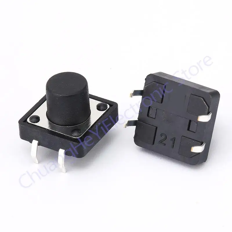 

100Pcs 12 x 12mm x 9mm 12*12*9H Panel PCB Momentary Tactile Tact Push Button Switch DIP