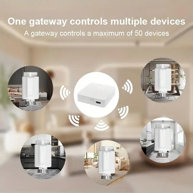 Термостатический радиаторный клапан Tuya Zigbee умный привод радиатора