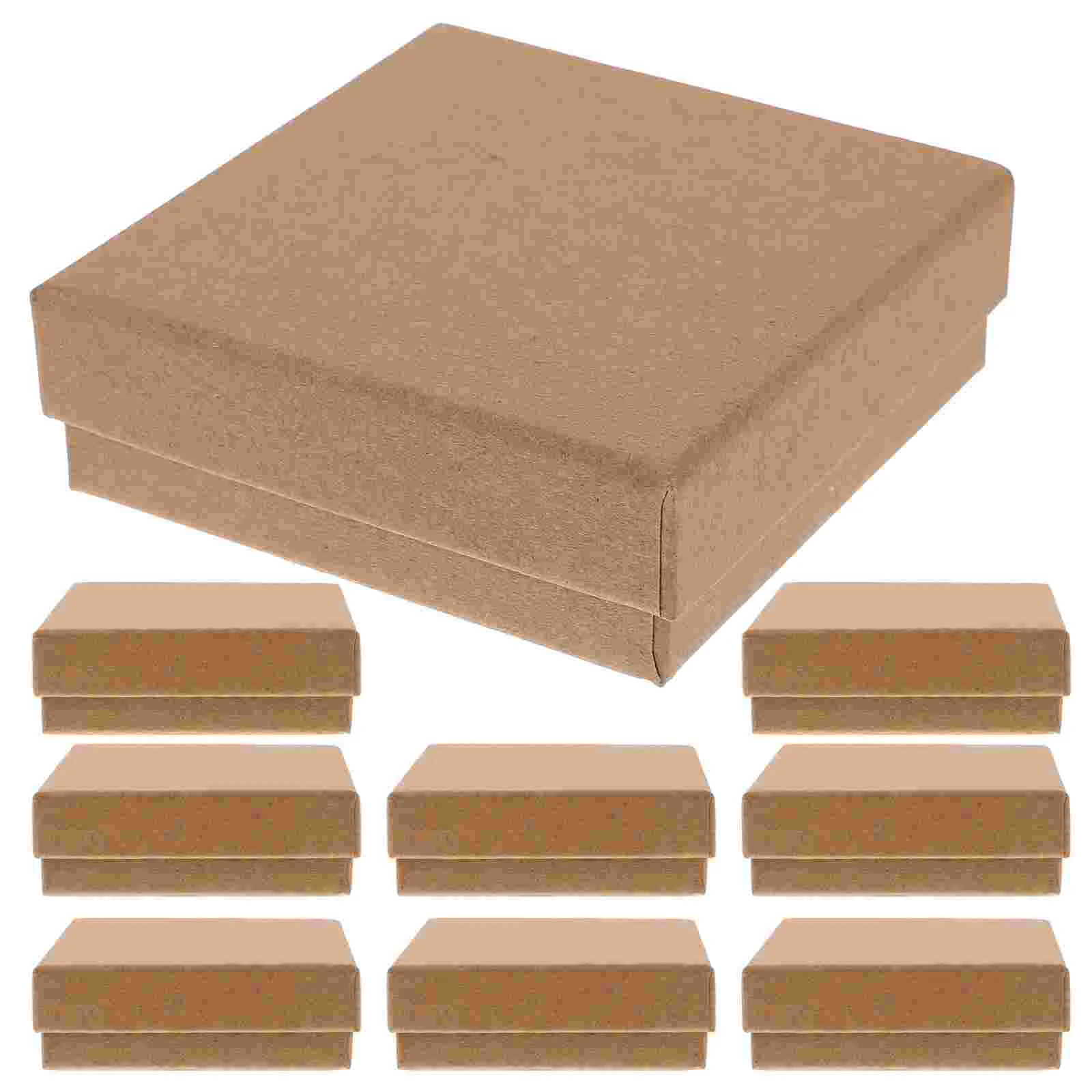 

10pcs Vintage Kraft Paper Jewelries Box Jewelry Container Gift Packing Box