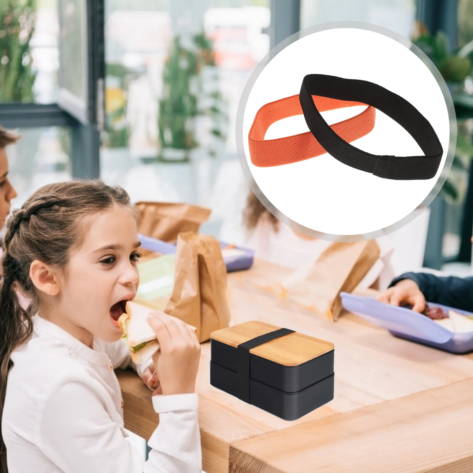 

Box Bento Lunch Band Strap Elastic Fixing Bands Belt Container Straps Sealinglayer Outdoor Double Fixator Lunchbox Fixed