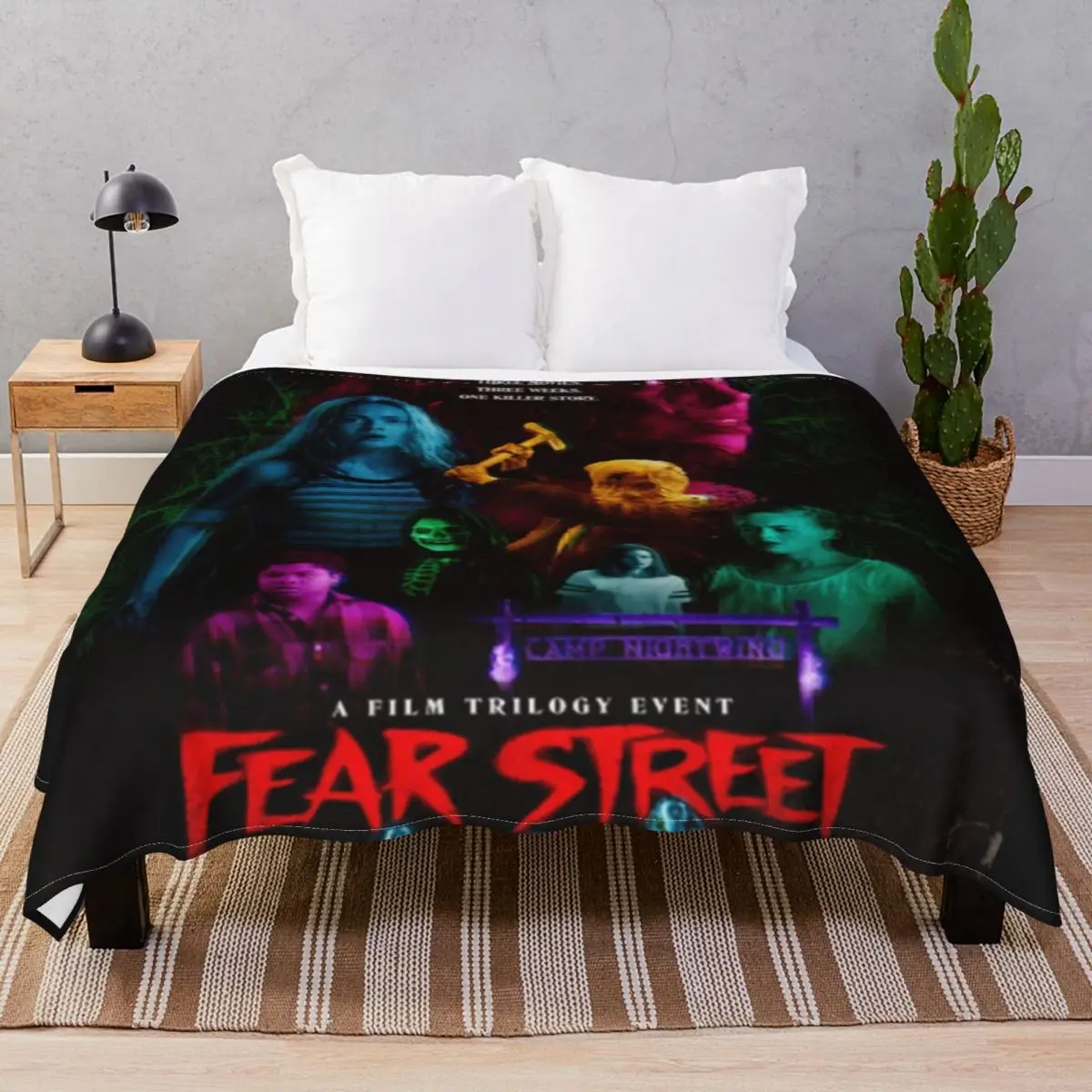 Fear Street Trilogy Blankets Fleece Decoration Lightweight Unisex Throw Blanket for Bed Home Couch Travel Cinema