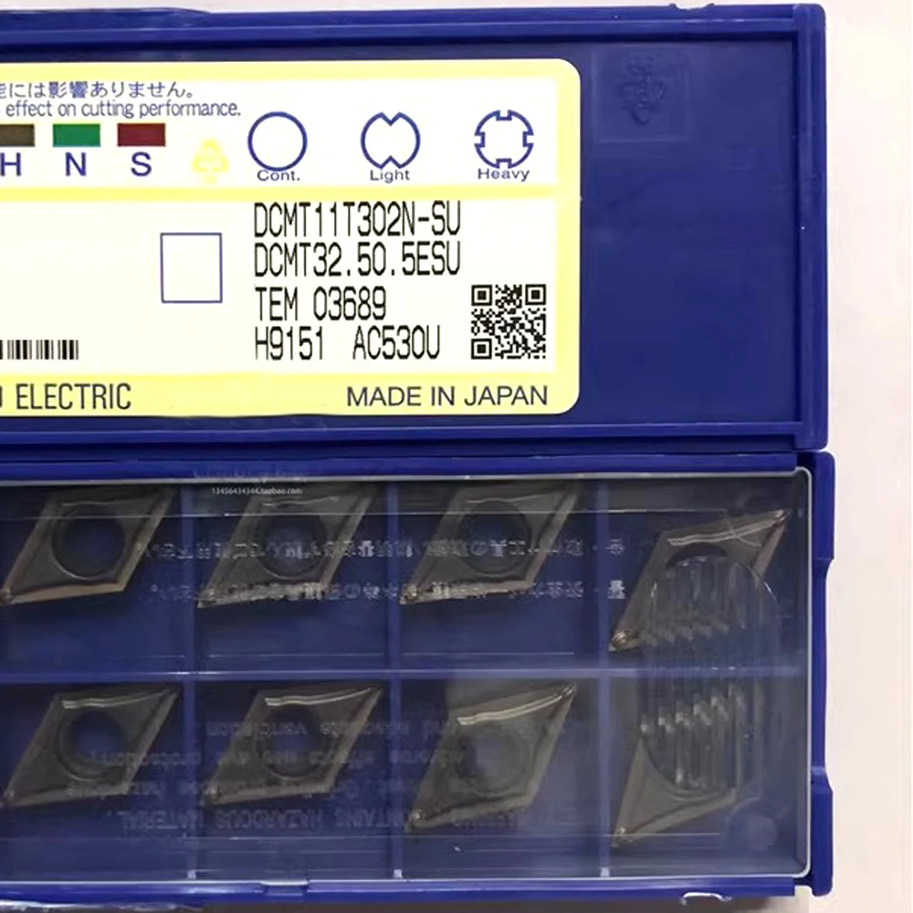 Оригинальная твердосплавная вставка DCMT11T304N-SU AC530U DCMT11T302N-SU DCMT11T308N-SU токарные