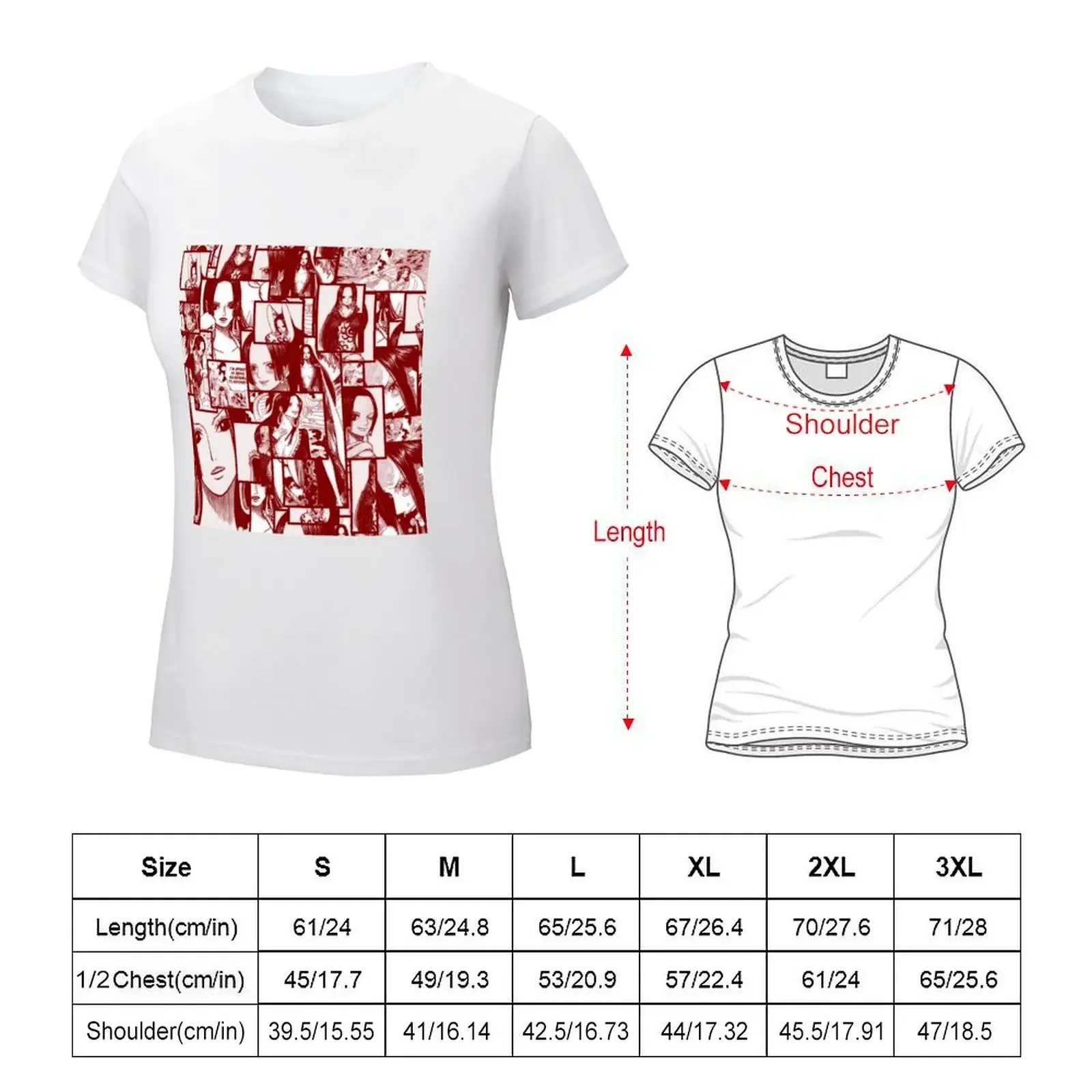 Футболка с коллажем манги Boa Hancock футболка принтом животных для девочек милая