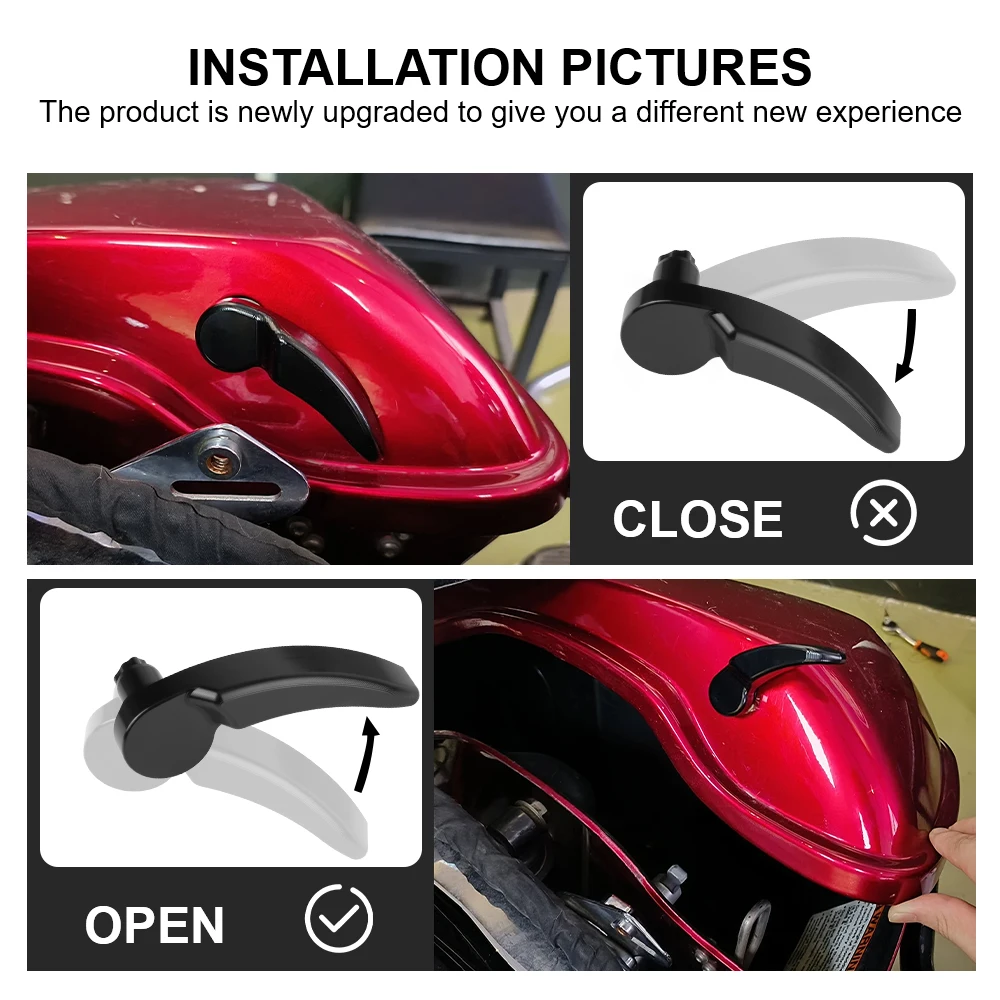 Стабильная седельная сумка для Harley Davidson Touring Street Glide Lifter с защелкой ручки