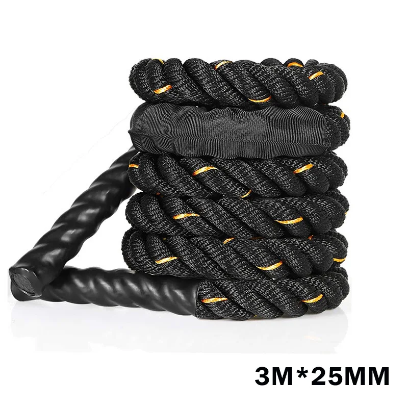

Jump Rope Fitness Heavy Improve Power Battle Sports Gym 3m*25mm Rope Training Home Equipment Skipping Weighted Strenght