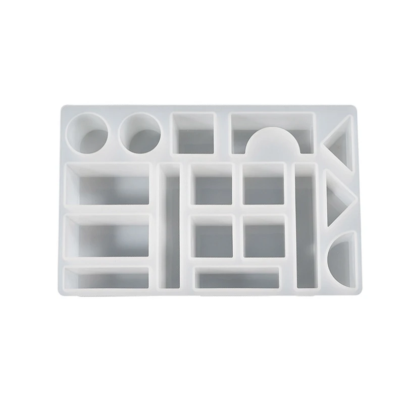 

Crystal Glue Diy Resin Gypsum Aromatherapy Abrasives Irregular Building Blocks Square Ornaments Toy Silicone Mold