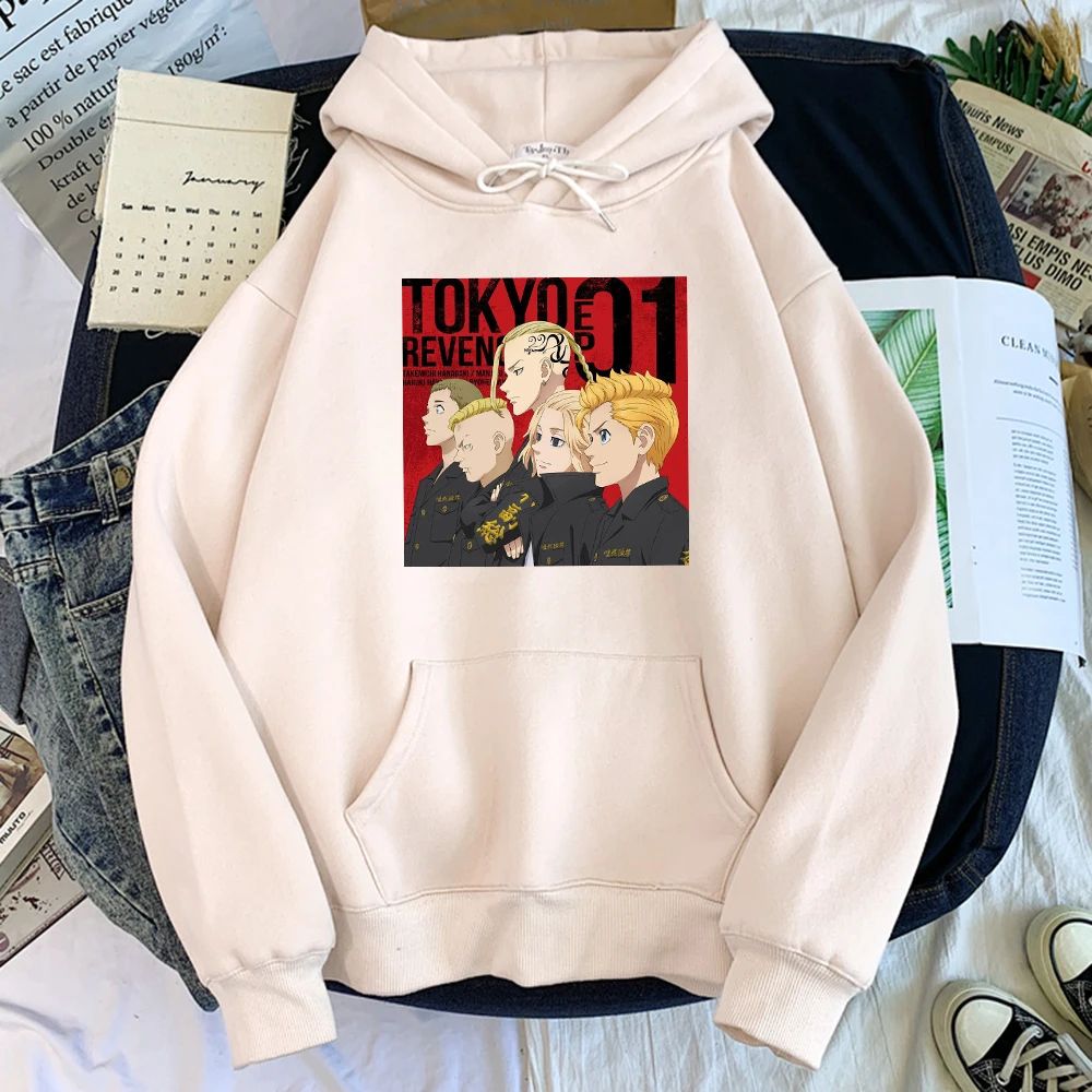 

Hoodie Mens Anime Tokyo Revengers Manga Characters Printed Sweatshirt Male Big Size Japan Manga Tops Harajukua O-Neck Pullovers