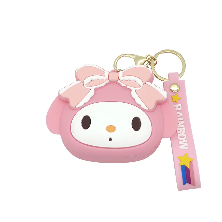 Silica Gel Coin Purse Cartoon Anime Kawaii Mini Wallet Portable Pendant Keychain Money Bag 2023New