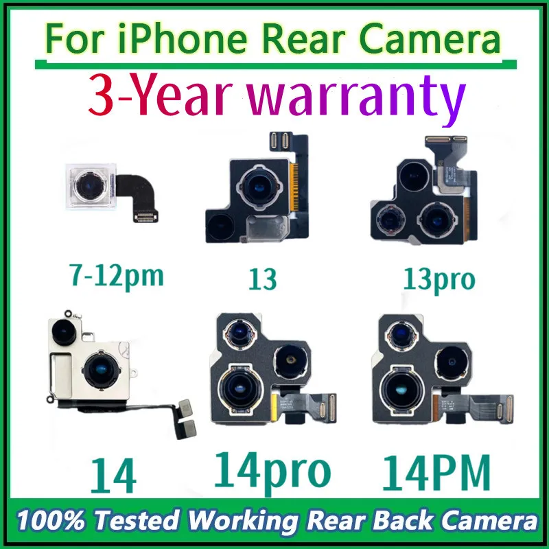 Задняя камера для iPhone 14pro max 14Plus 14 13 11 12 Pro MAX задняя основной объектив гибкий кабель