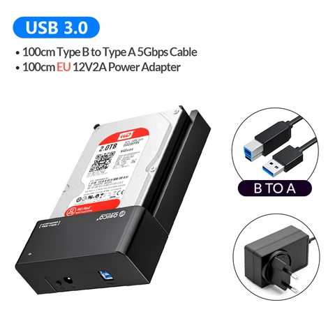 ORICO 6518US3-V2-BK Док-станция для HDD/SSD