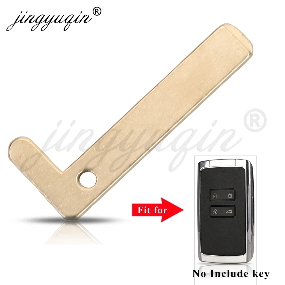 

Необрезанный ключ jingyuqin, заготовка для аварийного ключа зажигания для Renault Espace 5, Megane 4, талисман, автомобильный умный пульт дистанционного управления