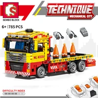 sembo block technical rc car building blocks rescue truck stem engineering remote control collectible model kits bricks gifts