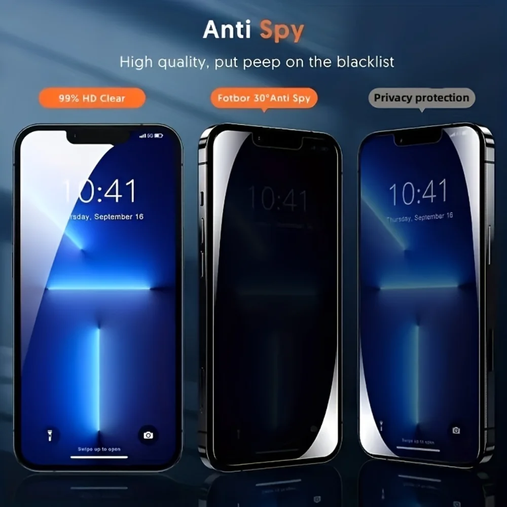 2Pcs Privacy Film For IPhone 11 Screen Protector IPhone 14 13 Pro Max XR 7 8 Plus XS X 12 13 Mini Peeping Tempered Glass