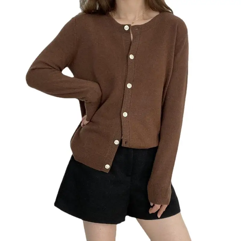 

Women's Sweaters all wool knit cardigan wool top sweater coat 1012