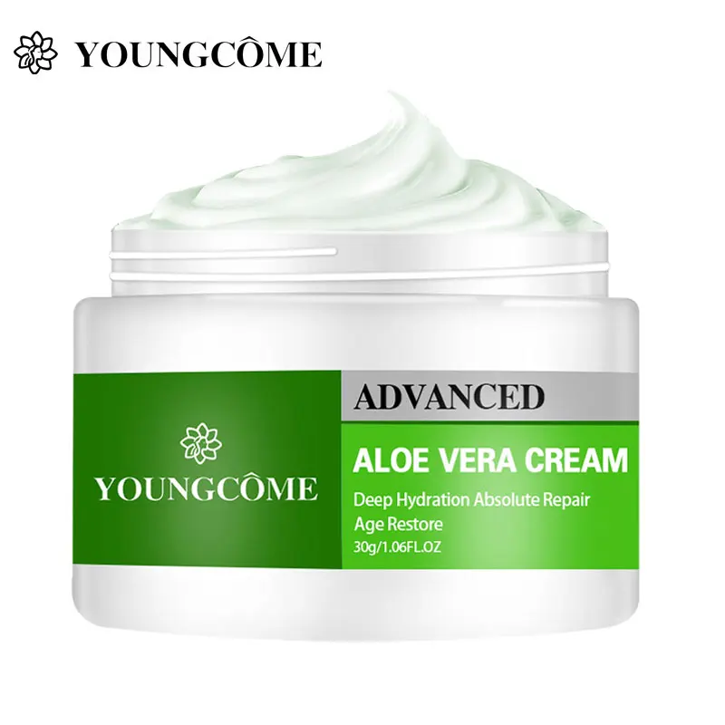 

YOUNGCOME Aloe Vera Cream Oil Control Shrinking Pores Repair Redness Firming Lifting Whitening Brightening Facial Skin Care