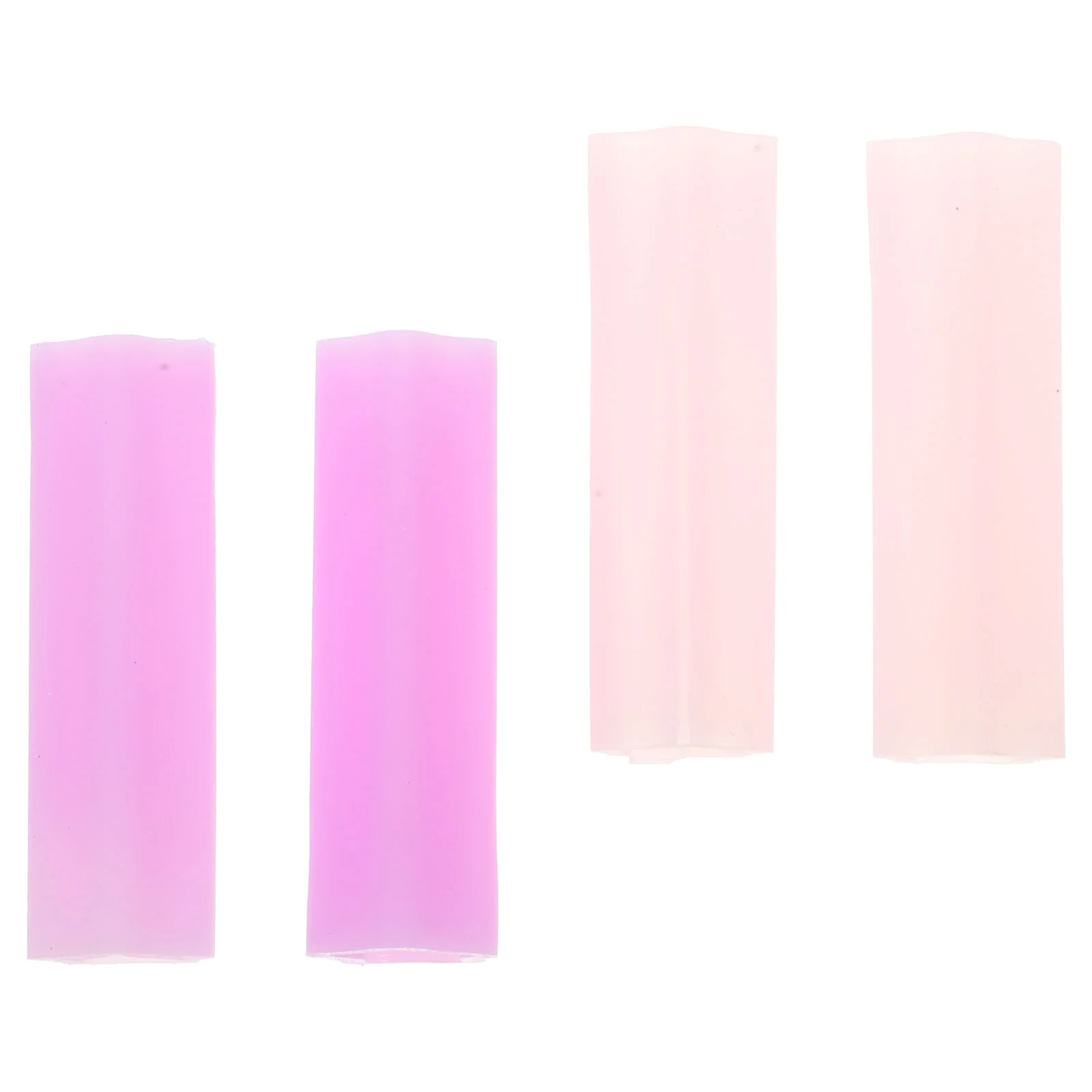 

4pcs Nipper Cover Dead Skin Scissor Cover Sleeve for Manicure Pedicure Tools Nipper Scissor ( White+ Rose Red )