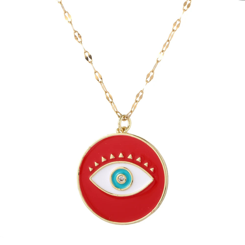 Ожерелье злобный глаз для женщин и мужчин ожерелье Змея ошейник все видимое