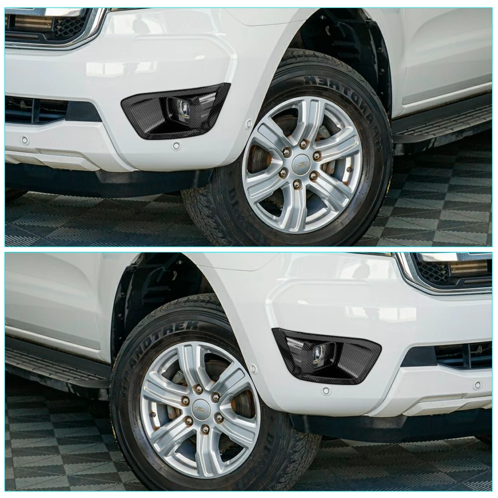 Матовая черная крышка противотуманной фары для Ford Ranger Wildtrak T8 2019 2020 2021 2022 2