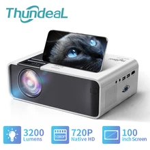 ThundeaL HD Mini Projector 1080P Video Portable WiFi Android TD90 TD90W Projector Home Theater Cinema Movie Game Proyector