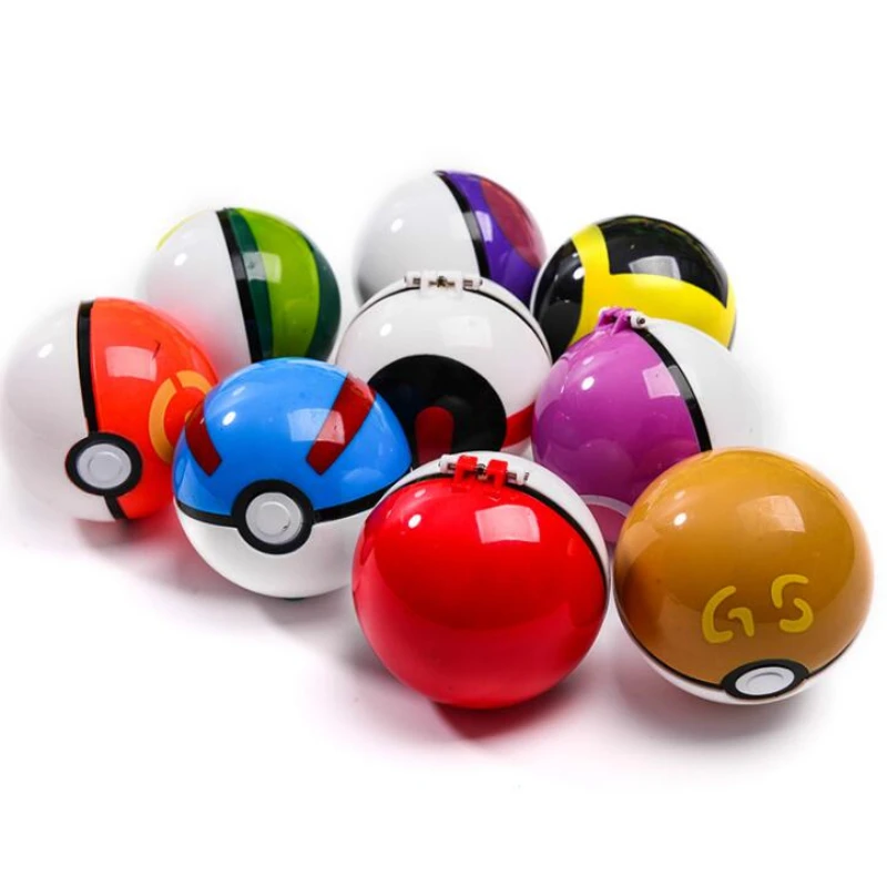 

1pcs Pokemon Pokeball Toys with Random Pikachu Action Figure Cartoon Psyduck Bulbasaur Pokeball Model Birthday Gift For Kids Boy