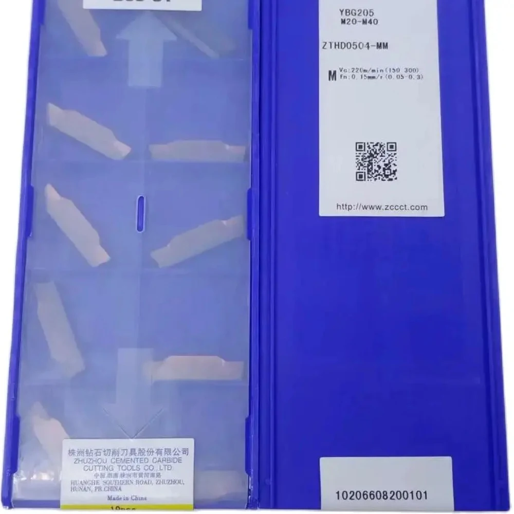ZCC ZTHD0504-MM YBG205 YB9320 Токарные инструменты отрезная вставка для обработки