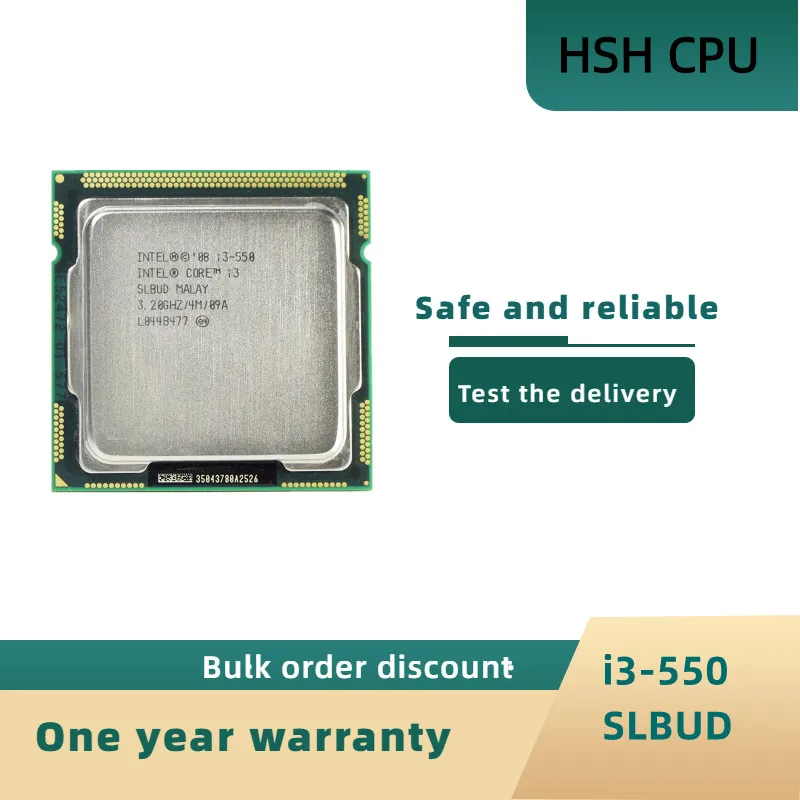 

Original Intel Core i3 550 Processor 3.2GHz 4MB Cache LGA1156 Desktop CPU