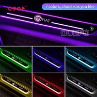 ar usb power led welcome pedal light car prevent scratches pedal sill pathway lamp for fiat 500x toro cronos tipo sttada panda