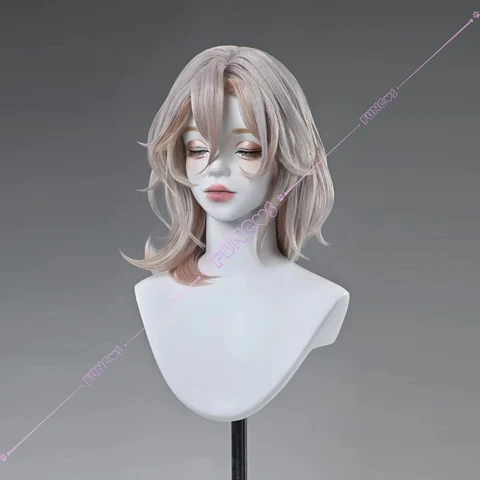 Kuchiba Женский парик Honkai Star Rail пепельно-розовый