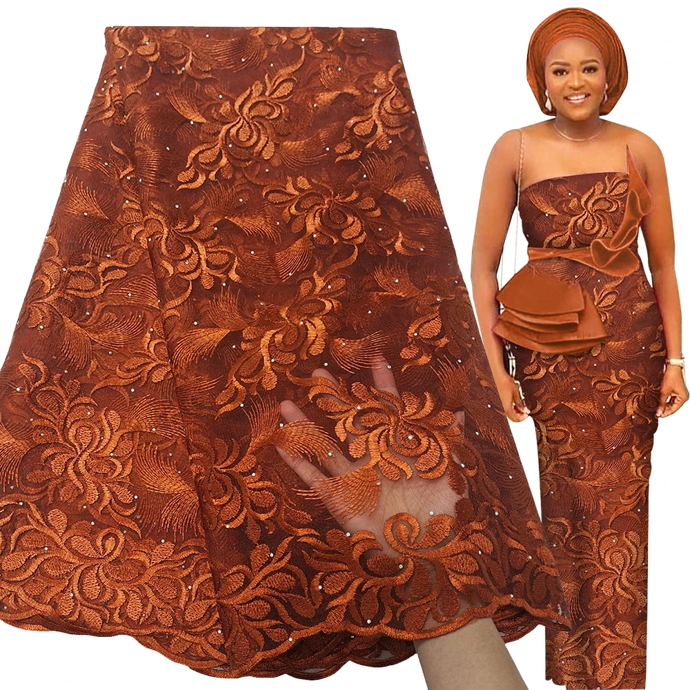 Французская Тюлевая кружевная ткань Texgate Высококачественная вышивка бисером