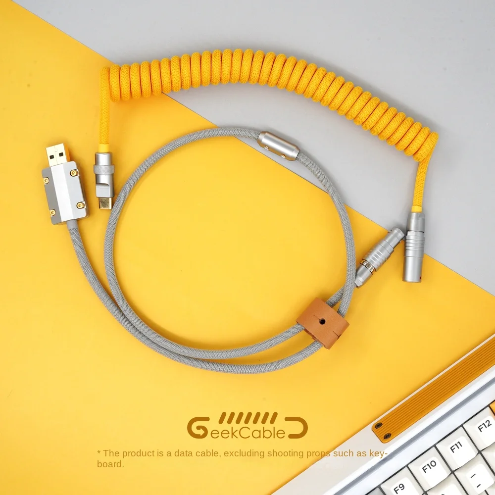 Ручная клавиатура Spot GeekCable для подключения данных к спирали, воздушный штекер RAMA, тяжелая промышленность