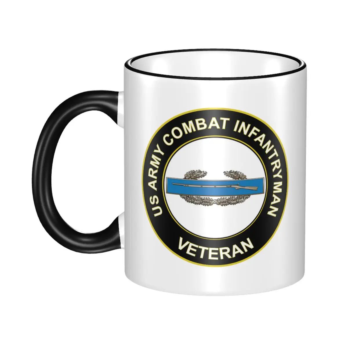 

Coffeeware Milk Mugen Drinkware U.S. Army Combat Infantryman CIB 1st Award Veteran Best Gift for Your Friends