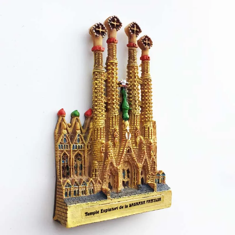 

Spain the Sagrada Família Fridge Magnets Cadiz Tourist Souvenirs Message Board Magnetic Stickers Home Decoration Gifts