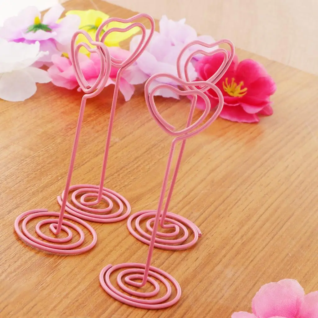 

6x Table Number Party Favor Menu Clips Place Card Holder for Wedding