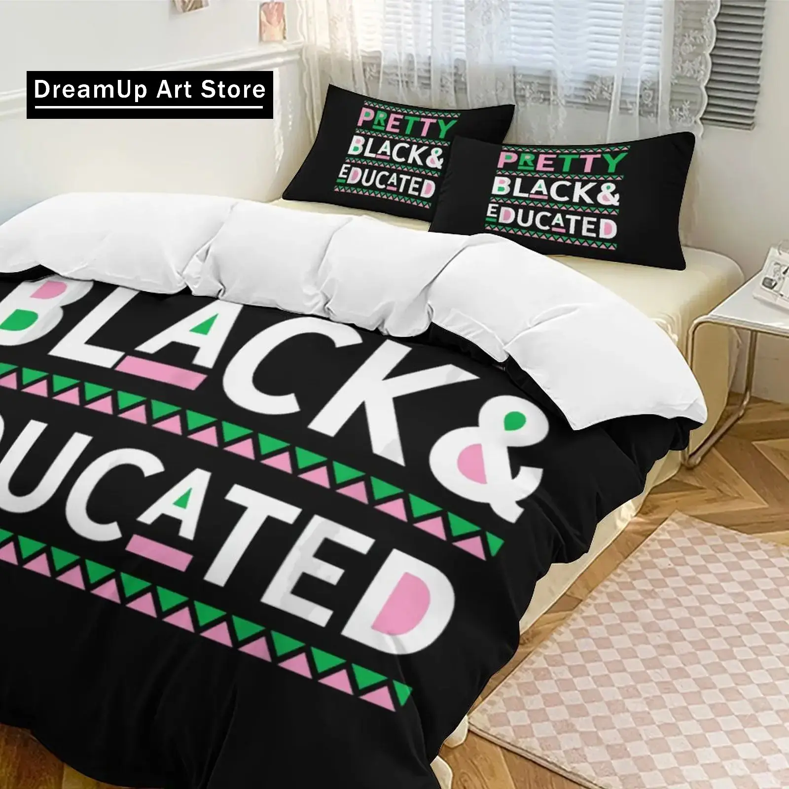 Фото Alpha Sorority Kappa Alpha AKA Bedding Set Boys Girls Twin Queen Size Duvet Cover Pillowcase Bed Kids Adult Home Textileextile №3