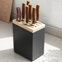heavy duty thick stainless steel knife stand 7 slot cleaver slicer paring knives storage rack kitchen knife holder organizer