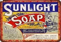 novelty sign 1921 sunlight soap reproduction metal sign home decor
