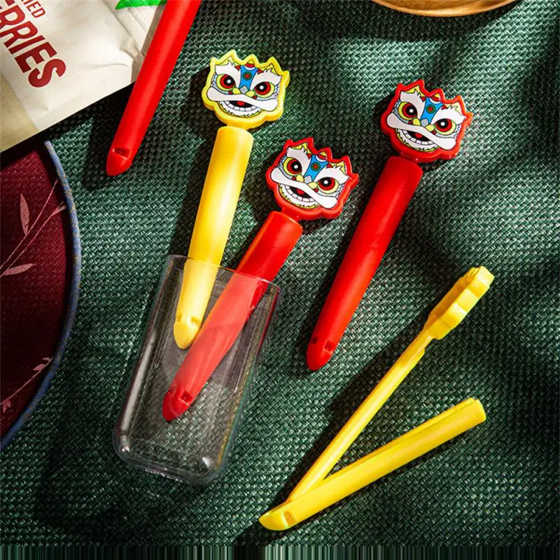 

4PCS Food Sealing Clip Tea Clip Plastic Snack Clip Kitchen Sealing Clip Magnetic Refrigerator Sticker Seasoning Bag Clip