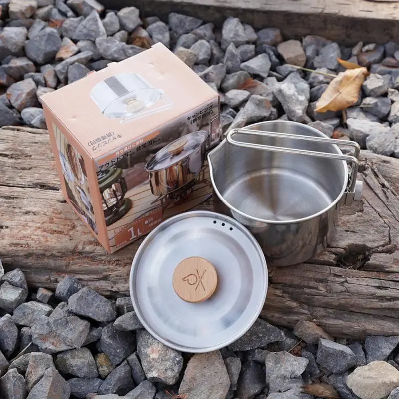 

Portable Camping Tableware Outdoor Camping Picnic Set Pot Combination 1-2 People Picnic Survival Cooker Outdoor Equipment