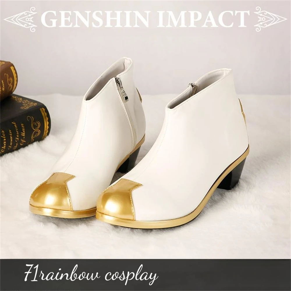 Янтарная обувь для косплея игра Genshin Impact янтарные сапоги Рождественская