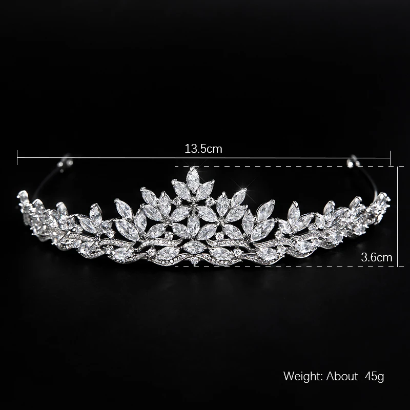 Роскошная тиара YYSUNNY с кристаллами и цветами для женщин повязка на голову