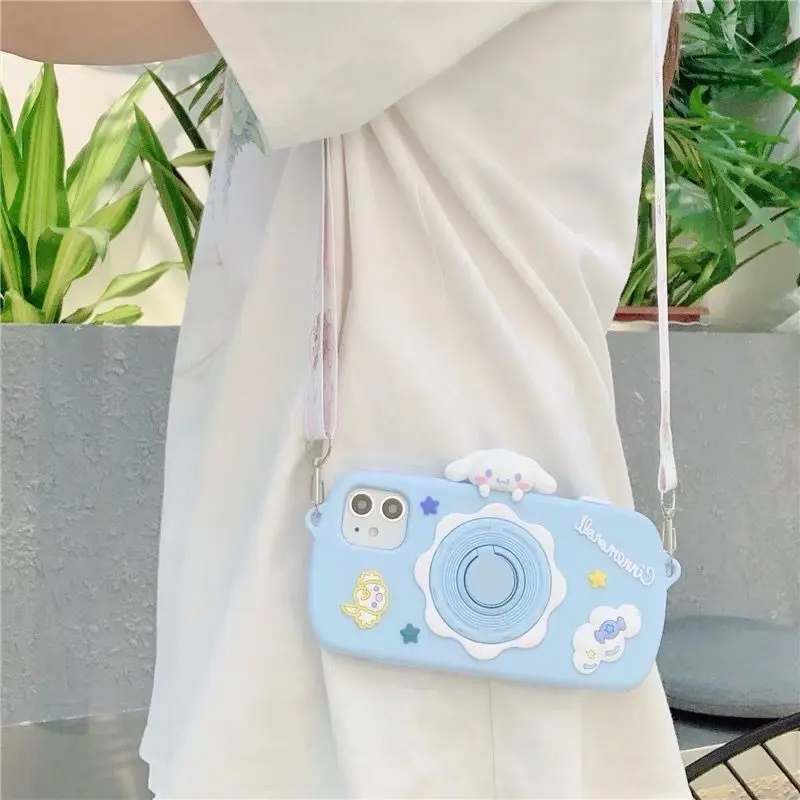 

Sanrio Cinnamoroll 3D Cartoon Character Iphone 13 Phone Case Xs Iphone11 12Promax Crossbody Strap Phone Case Carrying Phone Case