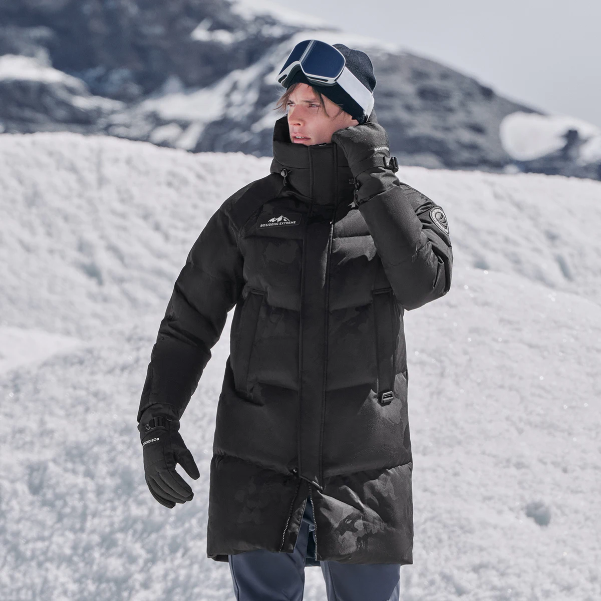Зимняя теплая куртка для мужчин и женщин BOSIDENG водонепроницаемая ветрозащитная