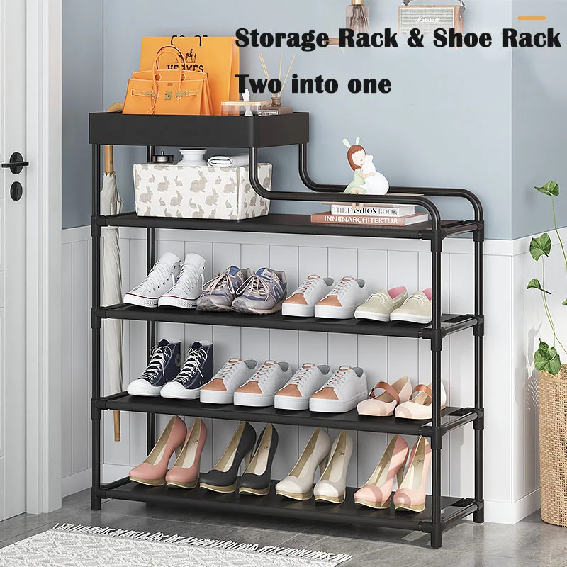 Simple Shoe Rack Household Multi-layer INS Shoe Cabinet Storage Economical Dust-proof Dormitory Shoe Organizer and Storage Shelf